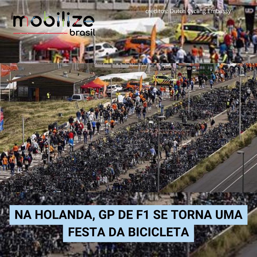 Na Holanda, GP de F1 se torna uma festa da bicicleta

Torcedores chegaram a pé, de transporte público e de bicicleta. E o autódromo recebeu mais de 45 mil bikes por dia. Mas a pergunta que não quer calar: como achar a bike na saída?

Saiba mais em mobilize.org.br/noticias/14133… 
#bike
