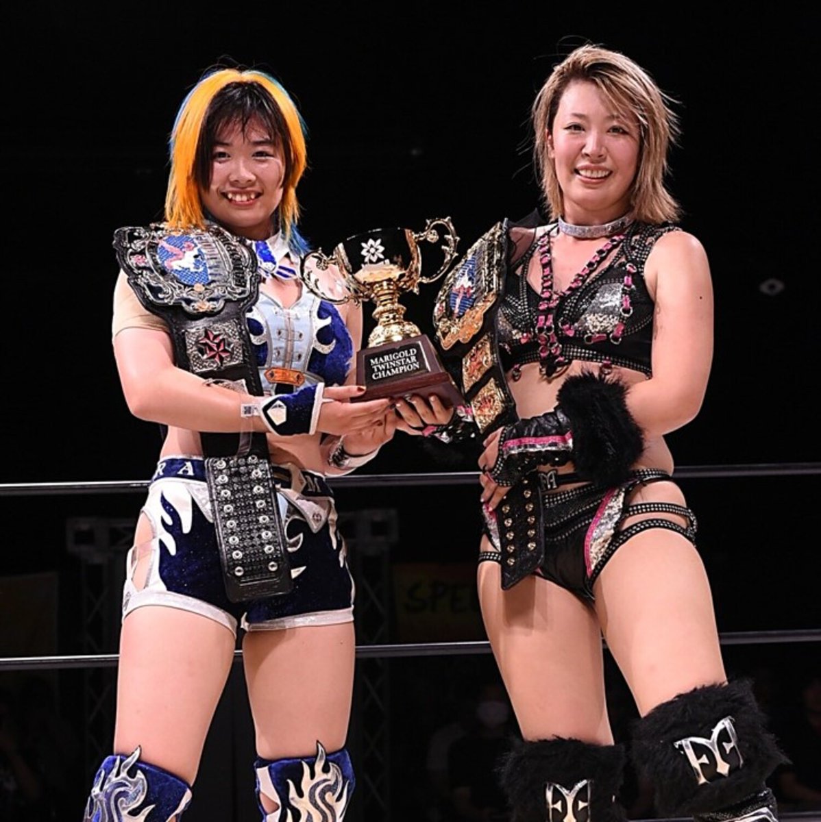 Superluchas's tweet image. Marigold: Defensa del cetro de parejas superluchas.com/marigold-defen… #Puroresu #Bozilla #CHIAKI