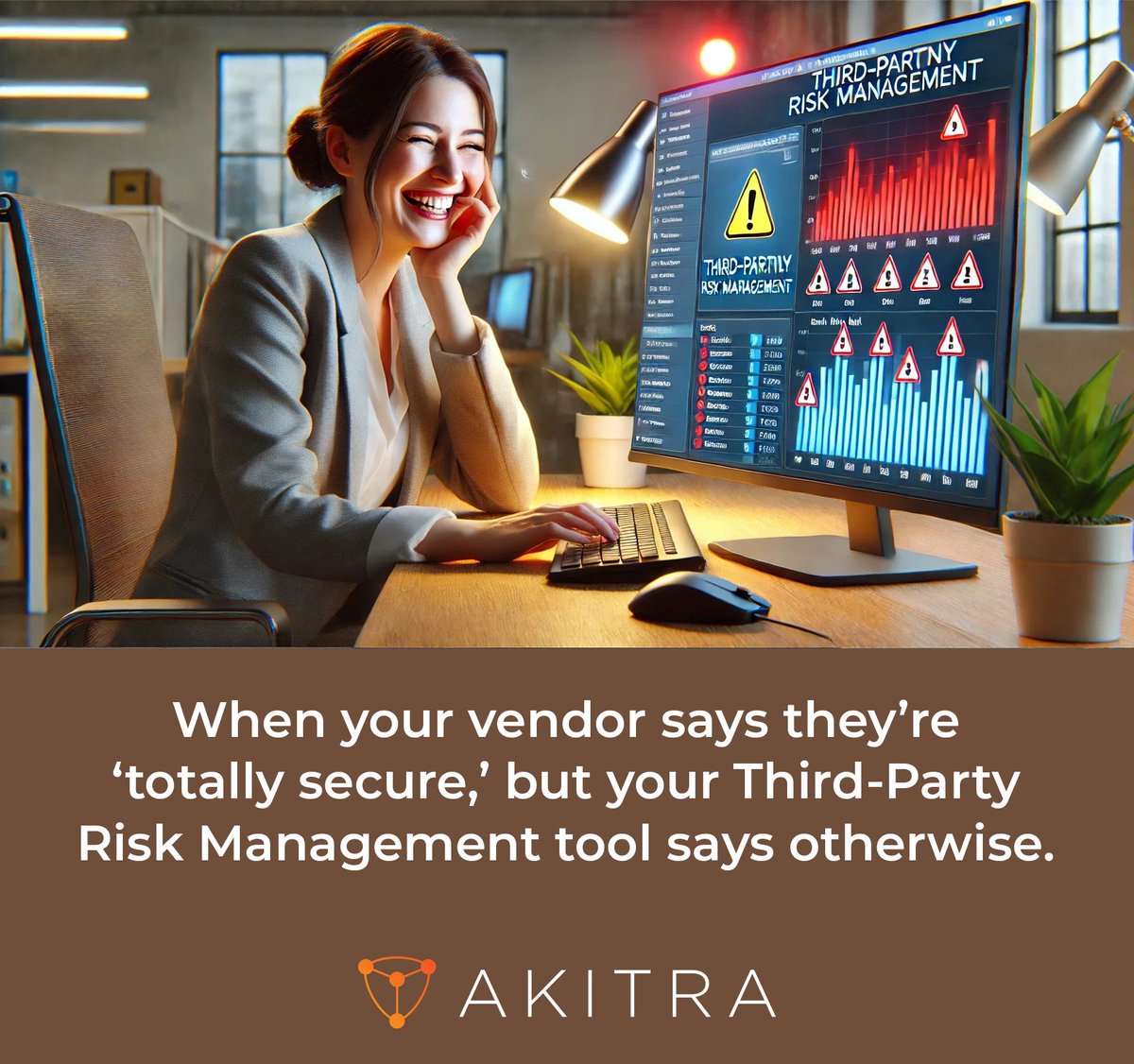Akitra_Inc's tweet image. 🔍 Third-Party Risk Management: Because ‘trust but verify’ wasn’t meant to be a suggestion. 🤔In the complex landscape of modern business, managing third-party risks is essential for maintaining #RobustSecurity and compliance.
🔐Book a demo now at akitra.com/demo