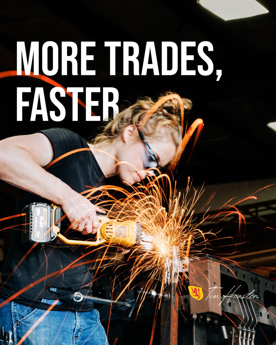 TimHoustonNS's tweet photo. We’re building up Nova Scotia’s skilled trades workforce by:

✅ Helping our kids fast track their skilled trades careers
✅ Putting money in skilled trades workers’ pockets with the MOST program
✅ Adding more apprenticeships and incentivizing journeypeople
➕ And more!

Good jobs are key to building our province. We will continue working hard to build up Nova Scotia.