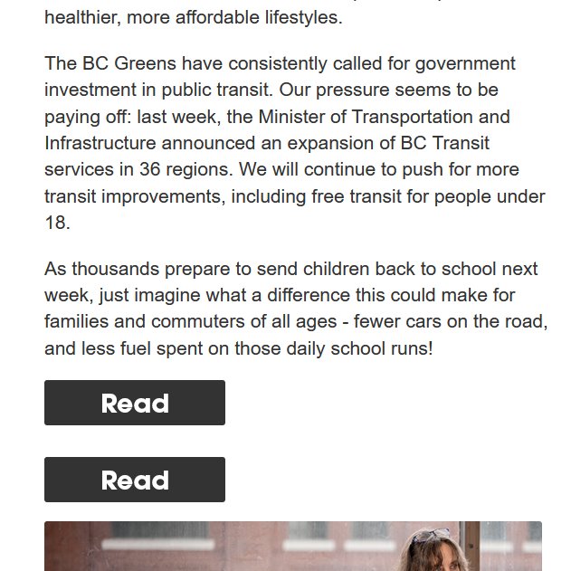 "Public transit is one of the most effective ways to address not only traffic congestion, but climate change and affordability, too. While highway widening projects... actually creates more traffic." @SoniaFurstenau <a href="/BCGreens/">BC Green Party</a> #bcpoli #yyjpoli #yyj