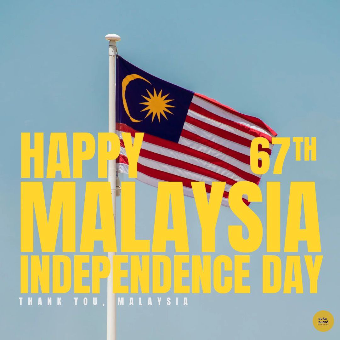 Selamat menyambut Hari Kemerdekaan ke-67 untuk semua rakyat Malaysia! 🇲🇾
