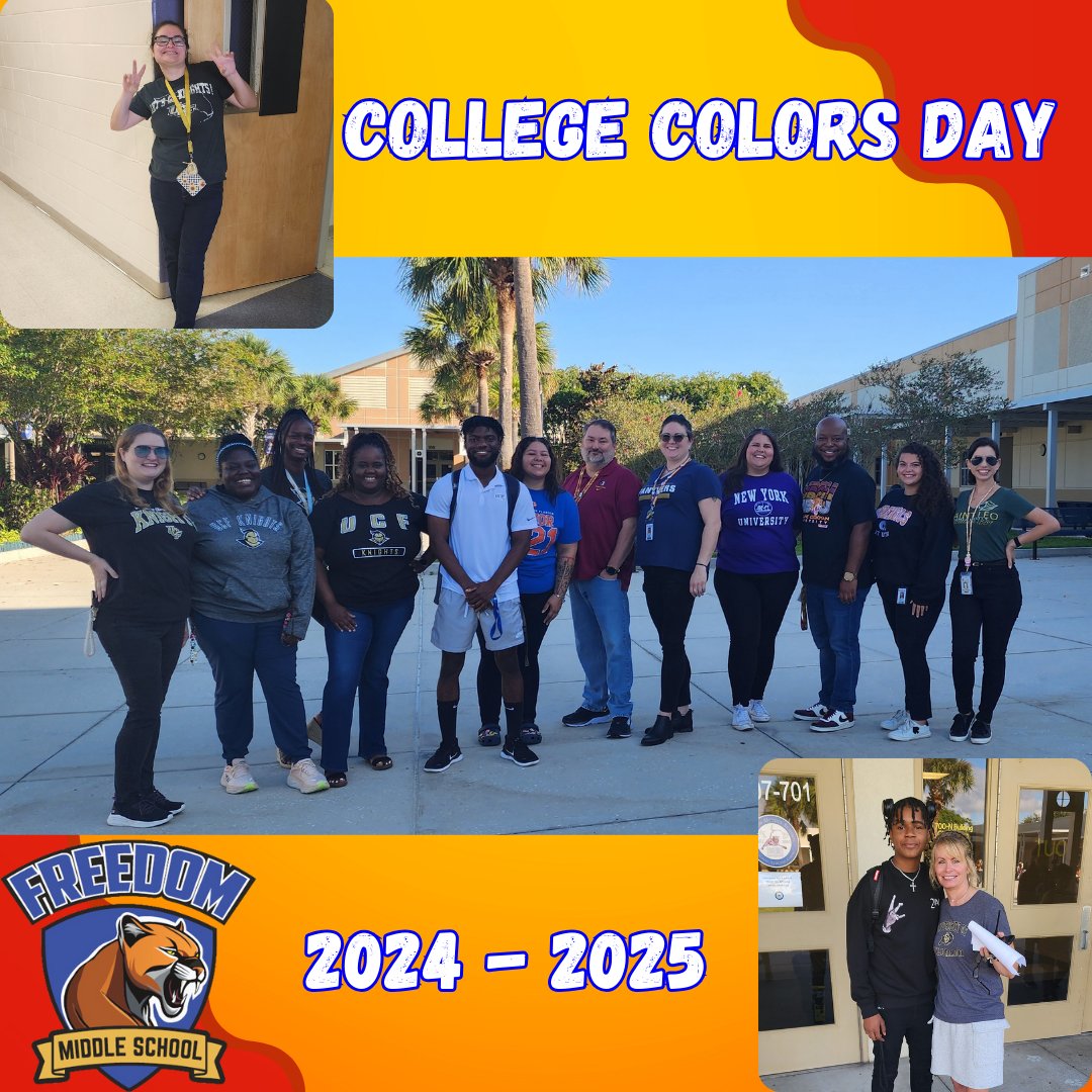 Today was #collegecolorsday and we represented our colleges with panther pride! #GoPanthersGoPride #ocps #ocpspfe <a href="/OCPSnews/">ocpsnews</a> <a href="/OCPS_PFE/">OCPS Parent and Family Engagement</a>