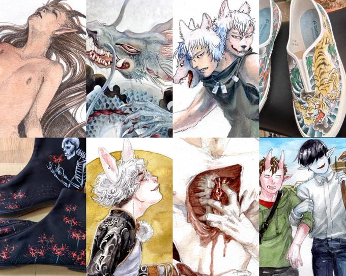 #今月描いた絵を晒そう 
だいたいコレ 