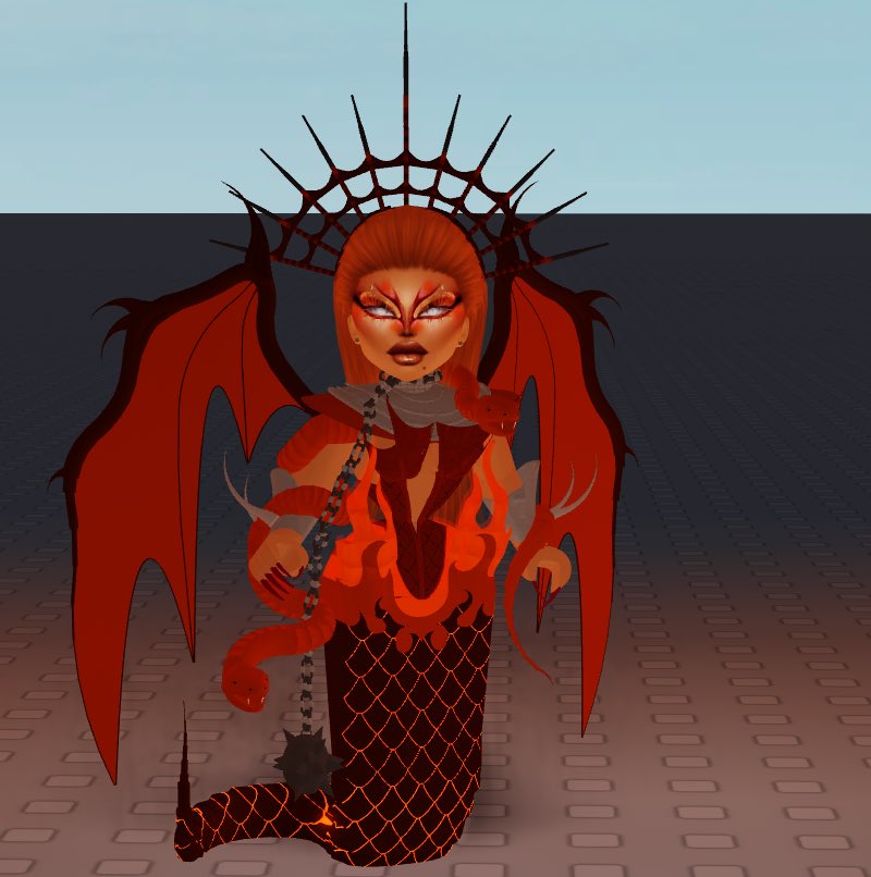 GODIVA_RBLX's tweet photo. Concept by -me
Outfit by-me

a snake goddess born from the heart of a volcano, towering over the landscape with her fiery presence. To capture the essence of drag culture, I infused her with a flair for the dramatic bold, unapologetic, and undeniably extra

-@Thedivaicon makeup https://t.co/KvVkFMjnJK