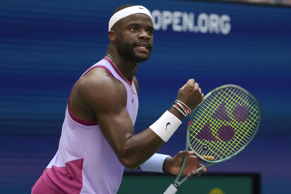 jessenetwork's tweet photo. #tennis 
As stated in my video, if Tiafoe wins ... Something would have needed to happen for him to win near the end of the second set, *among other things. @FTiafoe won the second set in a close 7-5 battle.  #BOOM 

Congrats to both players. 

@FTiafoe stay on message. In order to go the distance you'll need your legs. Control your opponents with placement and spin variety and your foot speed to get into an ideal position. Keep moving to the net, going forward brings the point to a confrontational challenge whereby your opponents will have to create something on your terms not their terms. 

#GoFoe 
@usopen 
@atptour