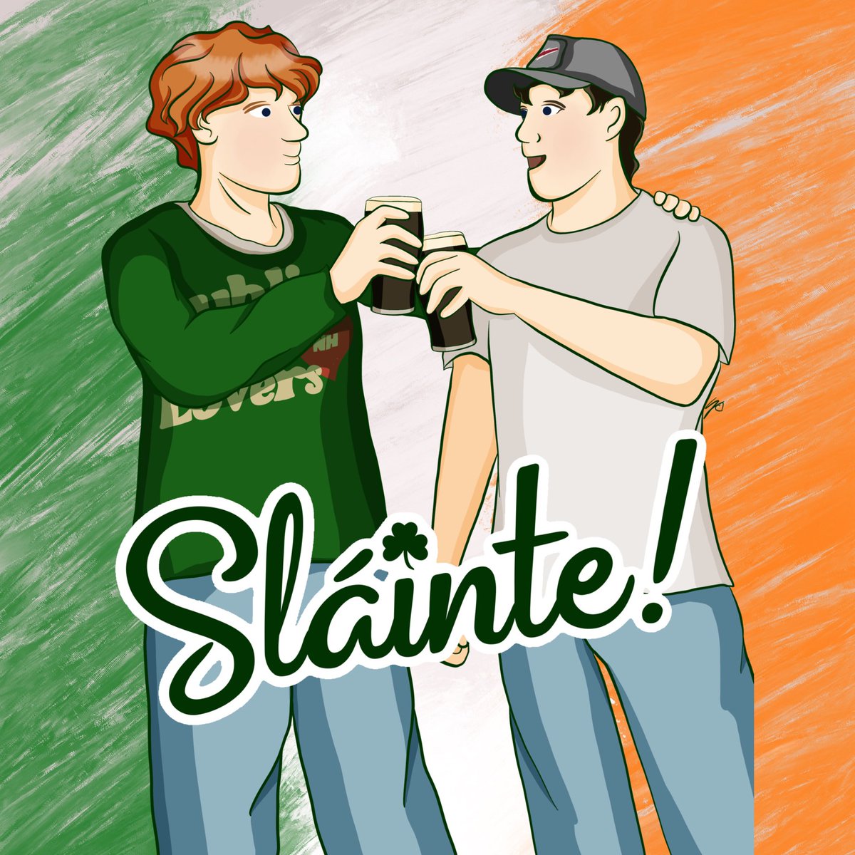 DesignsBySaka's tweet photo. Niall and Ed in Dublin 🍻 
#TSLOTDublin #TSLOT https://t.co/99QC9TJj5k