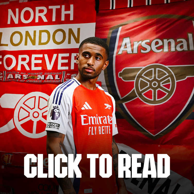 Arsenal's tweet photo. Wishing you all the best on loan, Reiss 👊