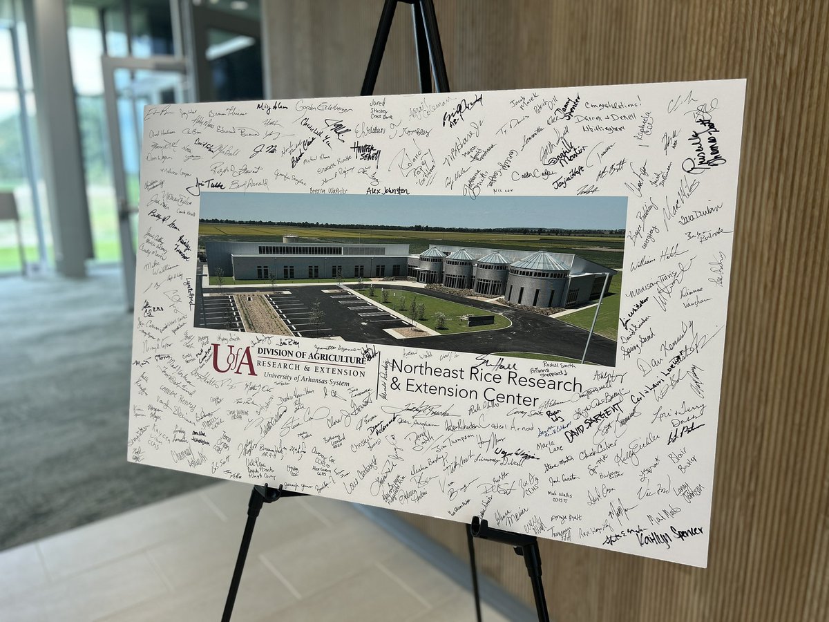 NE Rice Research and Extension Center (@nearkrice) on Twitter photo Today we were proud to be joined by many supporters and friends to celebrate the grand opening of the Northeast Rice Research and Extension Center!
We look forward to reflecting on this monumental event for days, months and years to come!
<a href="/ArkAgResearch/">Arkansas Agricultural Experiment Station</a> <a href="/AR_Extension/">Arkansas Cooperative Extension Service</a> Today we were proud to be joined by many supporters and friends to celebrate the grand opening of the Northeast Rice Research and Extension Center!
We look forward to reflecting on this monumental event for days, months and years to come!
<a href="/ArkAgResearch/">Arkansas Agricultural Experiment Station</a> <a href="/AR_Extension/">Arkansas Cooperative Extension Service</a>