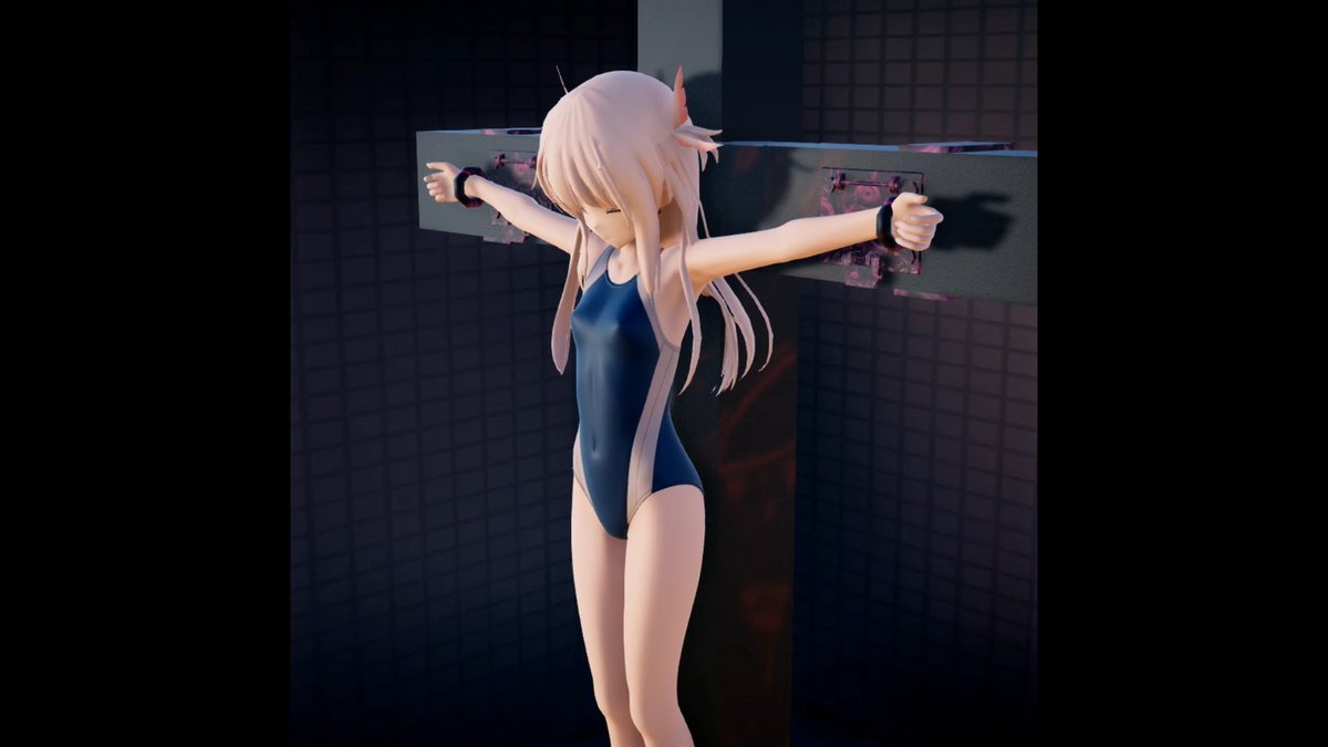 競泳水着型魔法少女コス
1 通常
2 弱体状態
3 エナジー枯渇状態(変身解除
4 敵に弄られてしまったコス 