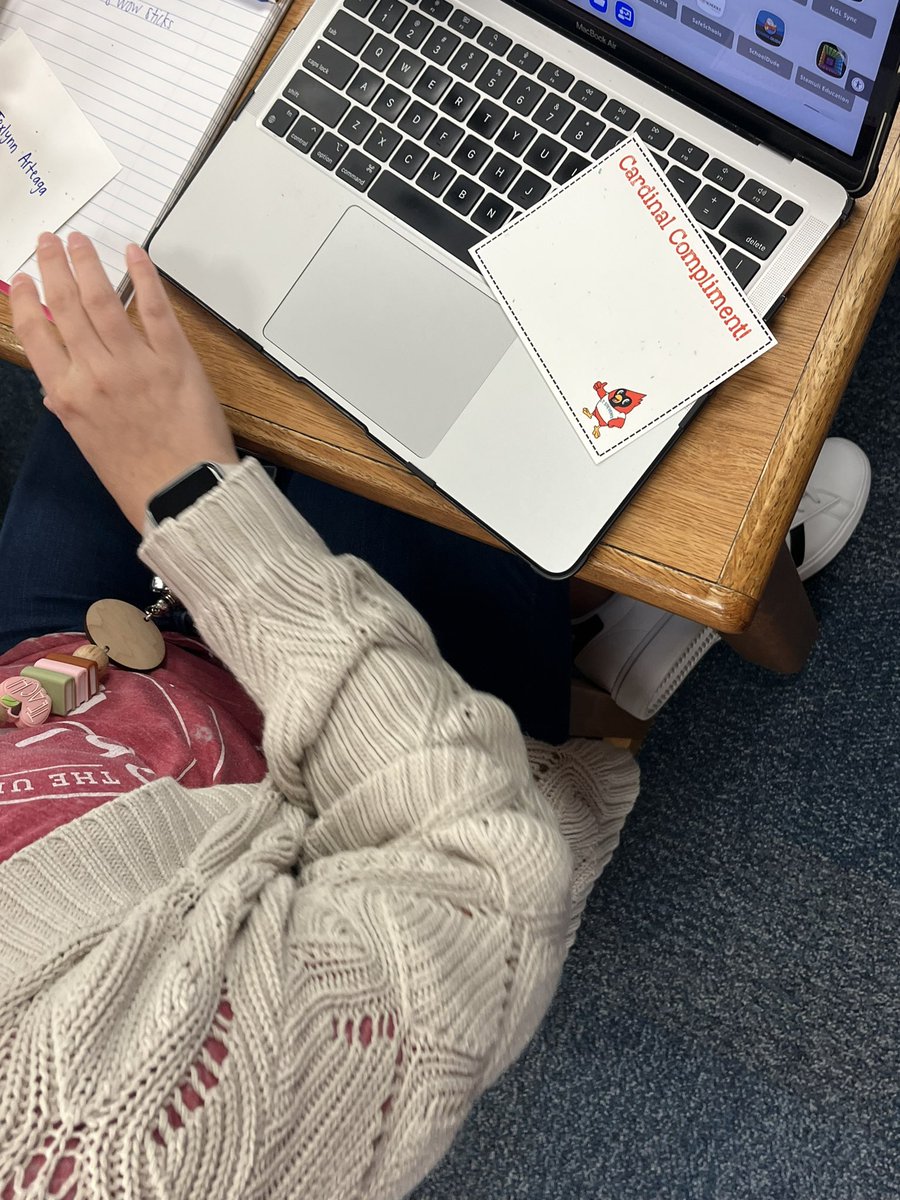 Bianca_Hackney's tweet photo. @JTStevensFWISD teachers wrote Cardinal Compliments for our amazing students! 🎉 Each note is a small way to show them how much they’re valued. Can’t wait for them to receive these little boosts of positivity in the mail! ✉️ @EllenEilerts @CortezLupe1 @CharlieGarciaFW https://t.co/W44B01rW90