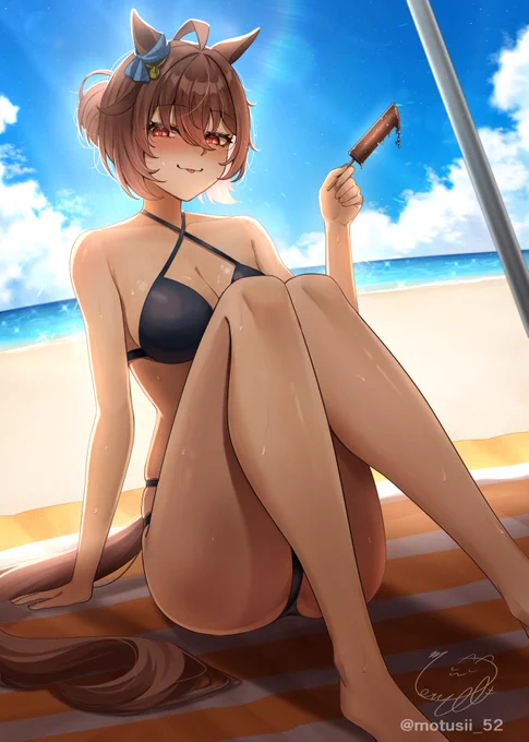 #ウマ娘 トレーナー君もアイス食べるかい?