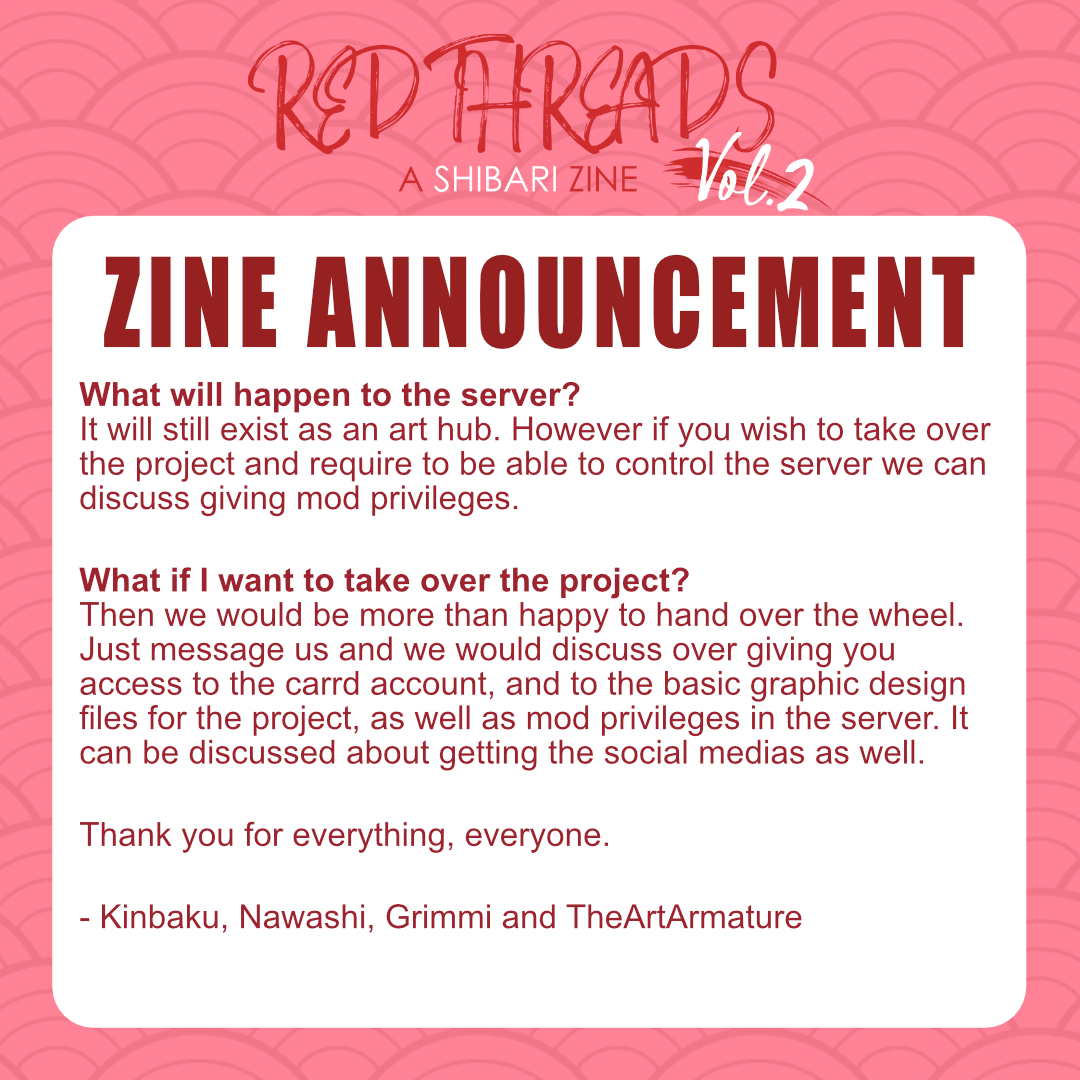 ShibariZine's tweet photo. We have an announcement to make. #shibarizine #zine https://t.co/jQ420c1bwz