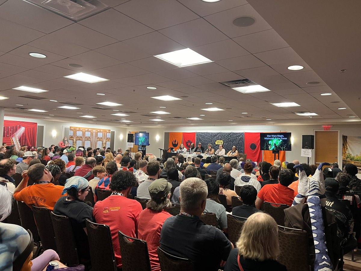 Yup. People hated #TheAcolyte. Totally hated #Witches. No one will come to a panel on #Witchcraft #Magic &amp; #TheForce. (*Sarcasm as we are literally turning people away after it is standing room only) #DragonCon2024 #StarWars