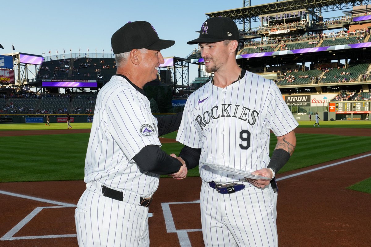 Congratulations <a href="/BDoyle_9/">BD™</a> on receiving the Heart and Hustle Award for the Colorado Rockies 🫶