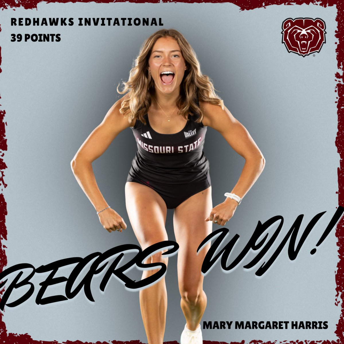 That's how you start the season! Bears win the Redhawks Invitational with 39 points and a first place finish! 🔥🐻