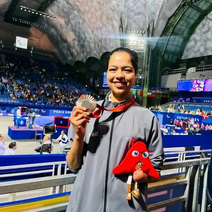 Historic Medal for Nepal in #ParalympicGames 🥉

Palesha Goverdhan won the bronze 🥉in Paralympic Games which is the first official medal for Nepal in history of Olympic Games. 

Many Many Congratulations Palesha  for historical achievement 🎉