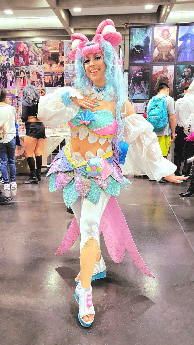 Met the most wonderful Cure LA Mer on Day 1 of Sacanime Summer 🧜‍♀️🐚✨️💖