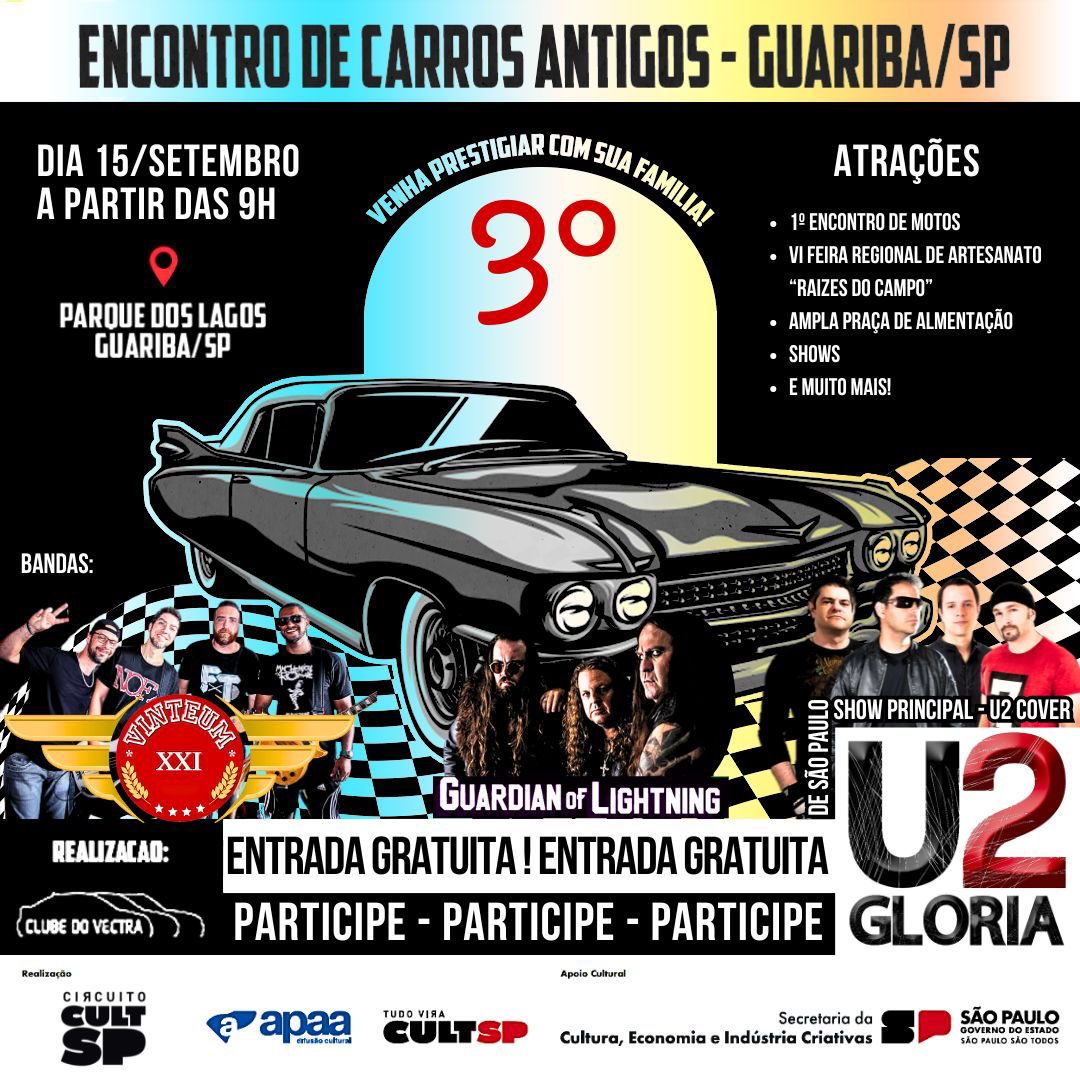 GuardianofLigh2's tweet image. We will be playing at the classic car show Encontro De Carros Antigos on September 15th at 9am in Guariba our hometown!! We hope to see all our friends and fans for a magical morning 🤘🏻⚡️💥☀️🔥 #thundermetal #guardianoflightning #eclipserecords #carshow #guariba #leadbass