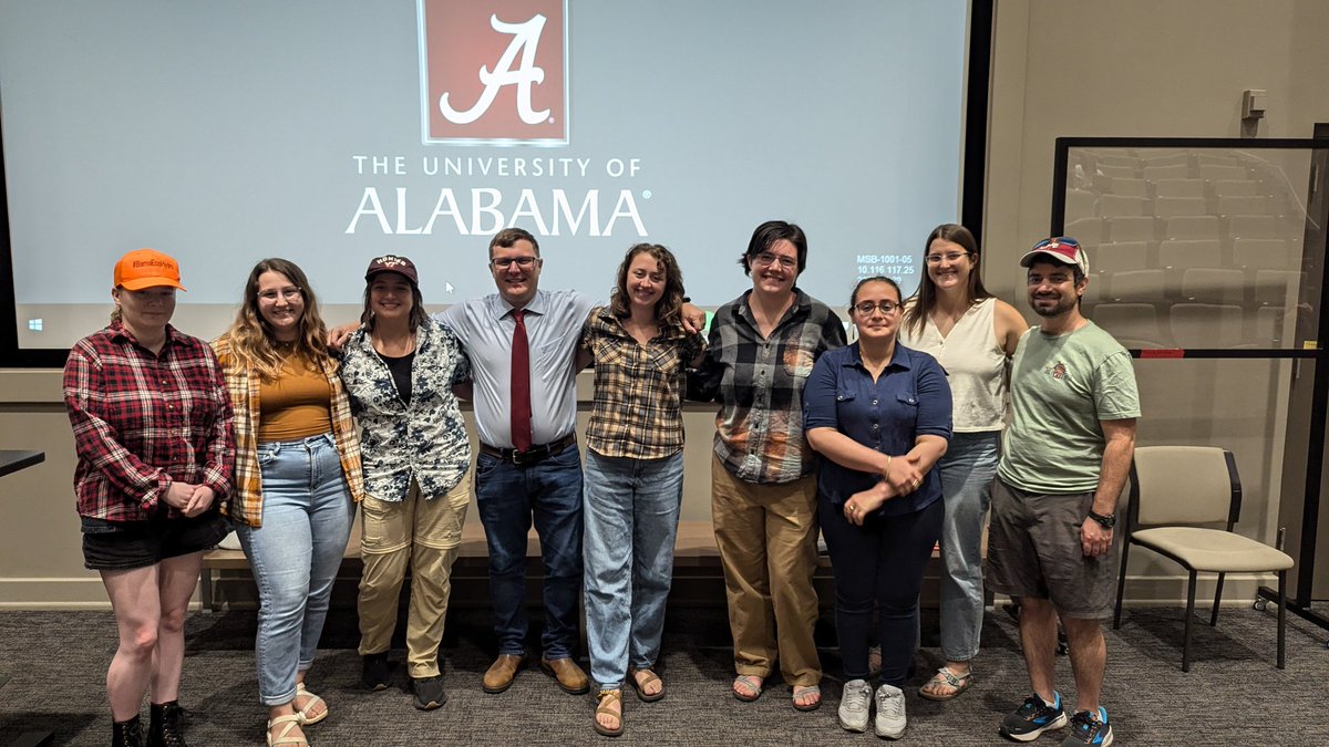 Nate Jones (@floodhydrology) on Twitter photo Big shout out to the #BamaEcohydro crew today. They dressed in flannel for my P&T talk, and <a href="/kacizarek/">Kaci</a> even made a guest appearance.  I'm lucky to work with these folks. Big shout out to the #BamaEcohydro crew today. They dressed in flannel for my P&T talk, and <a href="/kacizarek/">Kaci</a> even made a guest appearance.  I'm lucky to work with these folks.