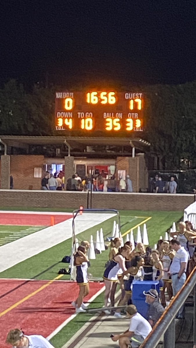 Halftime Score: Marist: 17 - Woodward: 10 #WDE #GoWarEagles #MaristMST #NFHSNetwork <a href="/NFHSNetwork/">NFHS Network</a> <a href="/MaristMST/">MaristMST</a> 🦅🦅🦅🦅
