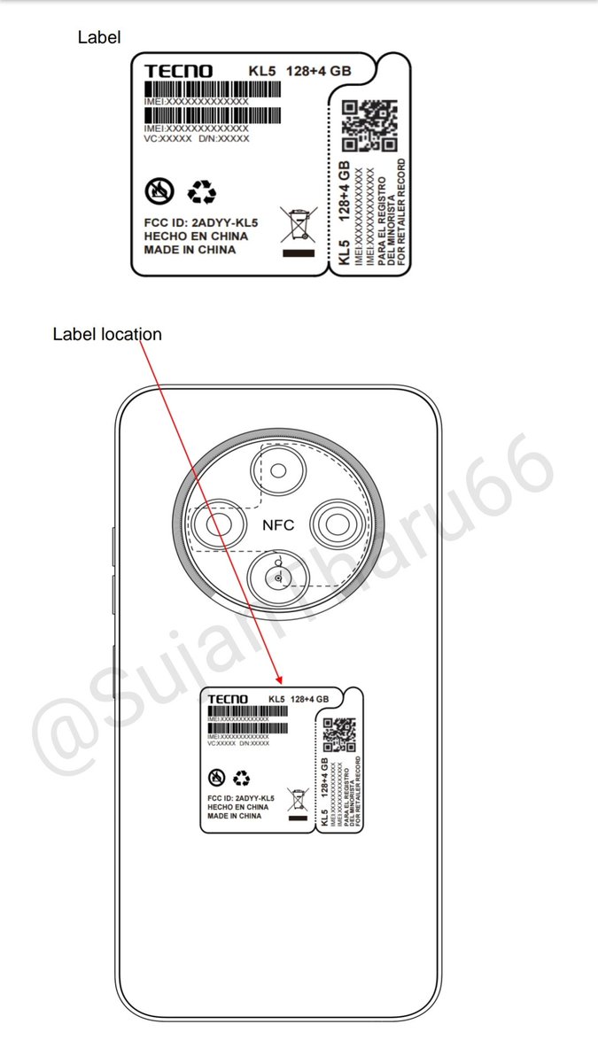 SujanTharu66's tweet image. Tecno Spark 30C 4G Specification 
model no KL5

📱720×1600 resolution display
🦾MediaTek Helio G81
📷48MP+8MP Dual camera
🤳8mp 
🔋5000Mah battery 
🔌18W charging 
🛜WiFi 2.4/5ghz
💳NFC
💾4GB Ram+128 GB storage 
-166 (L)× 78 (W)× 8(H)mm
🎧3.5mm
#tecnoSpark30c4g #tecnospark30c