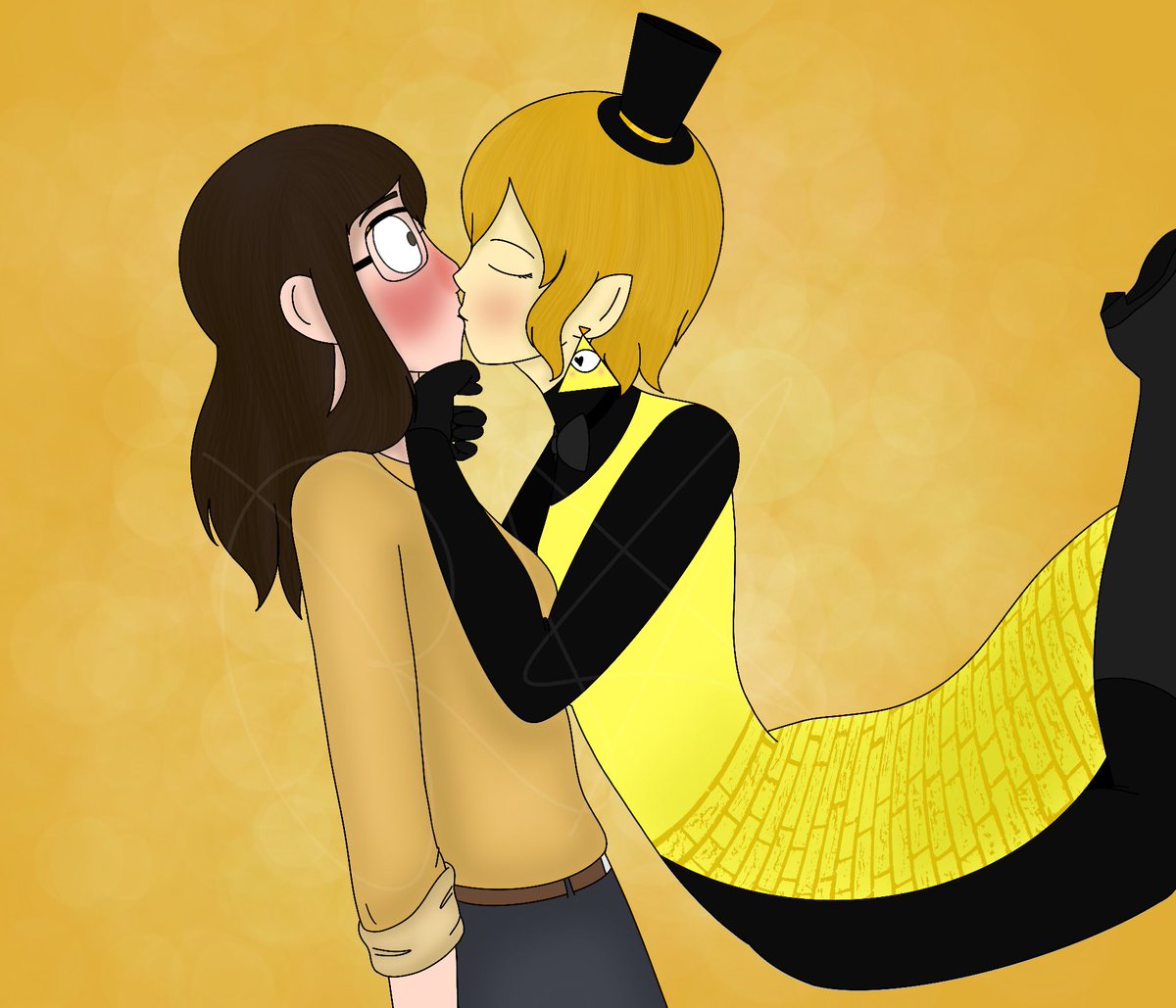 Rae_Rae241's tweet photo. Ok I know I didn’t meet the goal but I just had to upload this- finally! The female #billford kiss a good amount of you have been WAITING for! #GravityFallsAu #chibi #BelleCipher #StacyPines #kiss #shipping #GravityFalls @Sr__Sammy if anyone’s got a request, comment one! Enjoy! https://t.co/u0piNqhbRN
