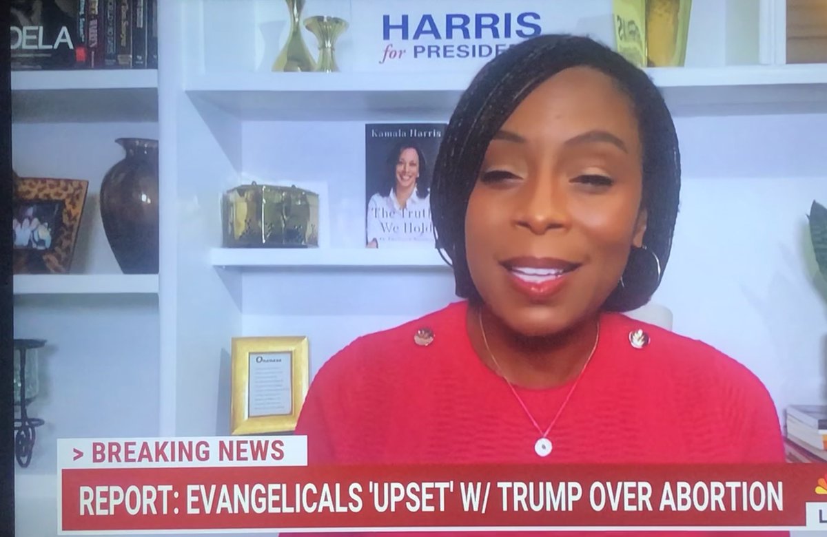 Ohio Congresswoman and <a href="/wilberforce_u/">Wilberforce Univ.</a> alumna Shontel Brown on @msnbc discussing the presidential election, issues like abortion and fertility treatments and Republican VP candidate JD Vance