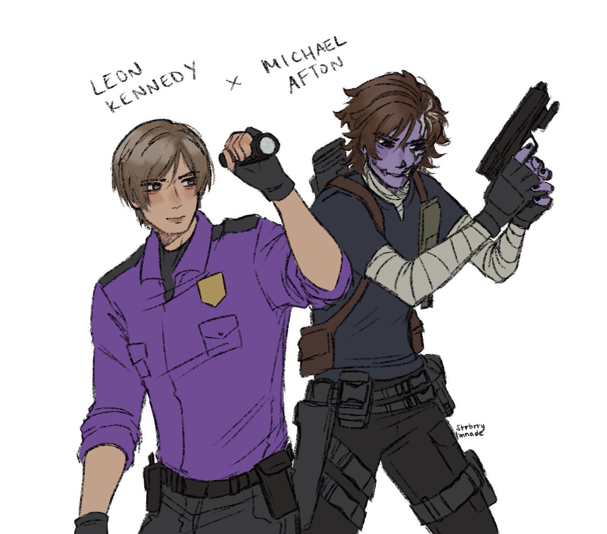 strbrrylmnade's tweet photo. when the residents are evil for five nights https://t.co/Hf5LU36t6H