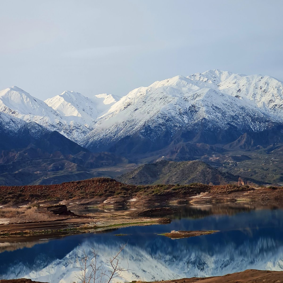 Miren como estaba el dique Potrerillos hoy, aguante Mendoza.