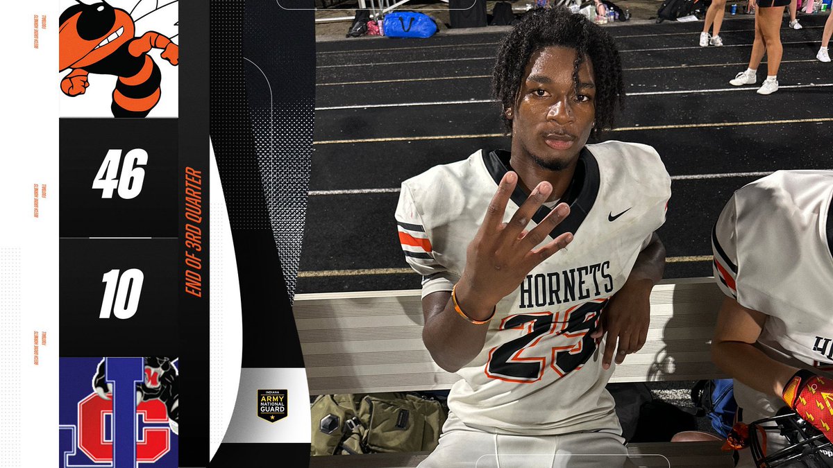TheHiveBGHS's tweet image. @JeremiahLeeBG is having himself a night! 

@bishopmoore03 hit him for a 30 yd TD reception!

J Lee returned a punt for 60 yard TD!

He capped the quarter off with a 40 yard rushing TD! 

#HornetProud