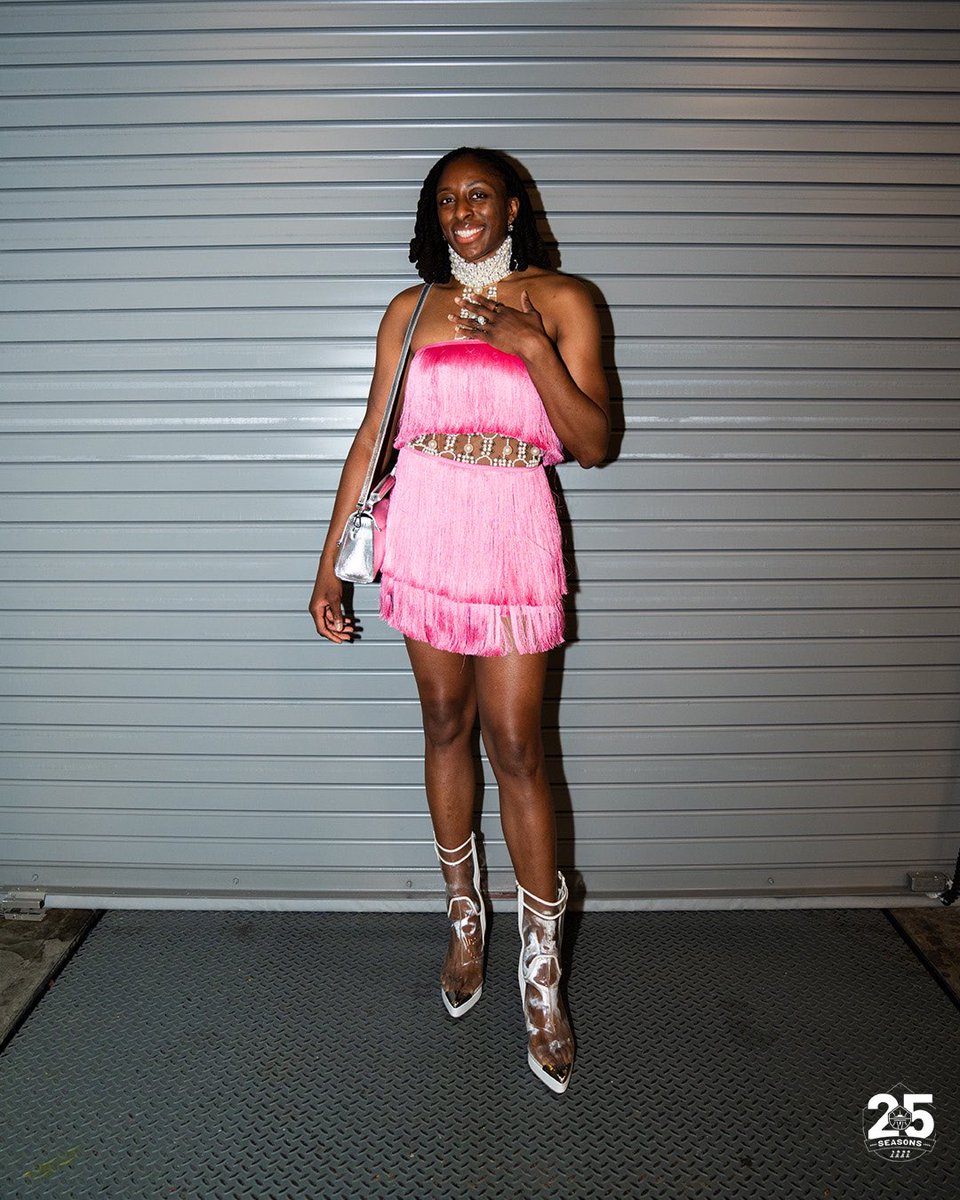 Nneka Ogwumike posing in the loading dock Climate Pledge Arena