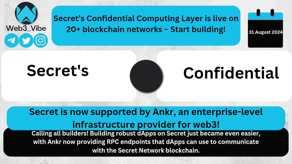 Ankr now provides RPC endpoints that dApps can use to communicate with the Secret Network blockchain.

scrt.network/blog/secret-fe…