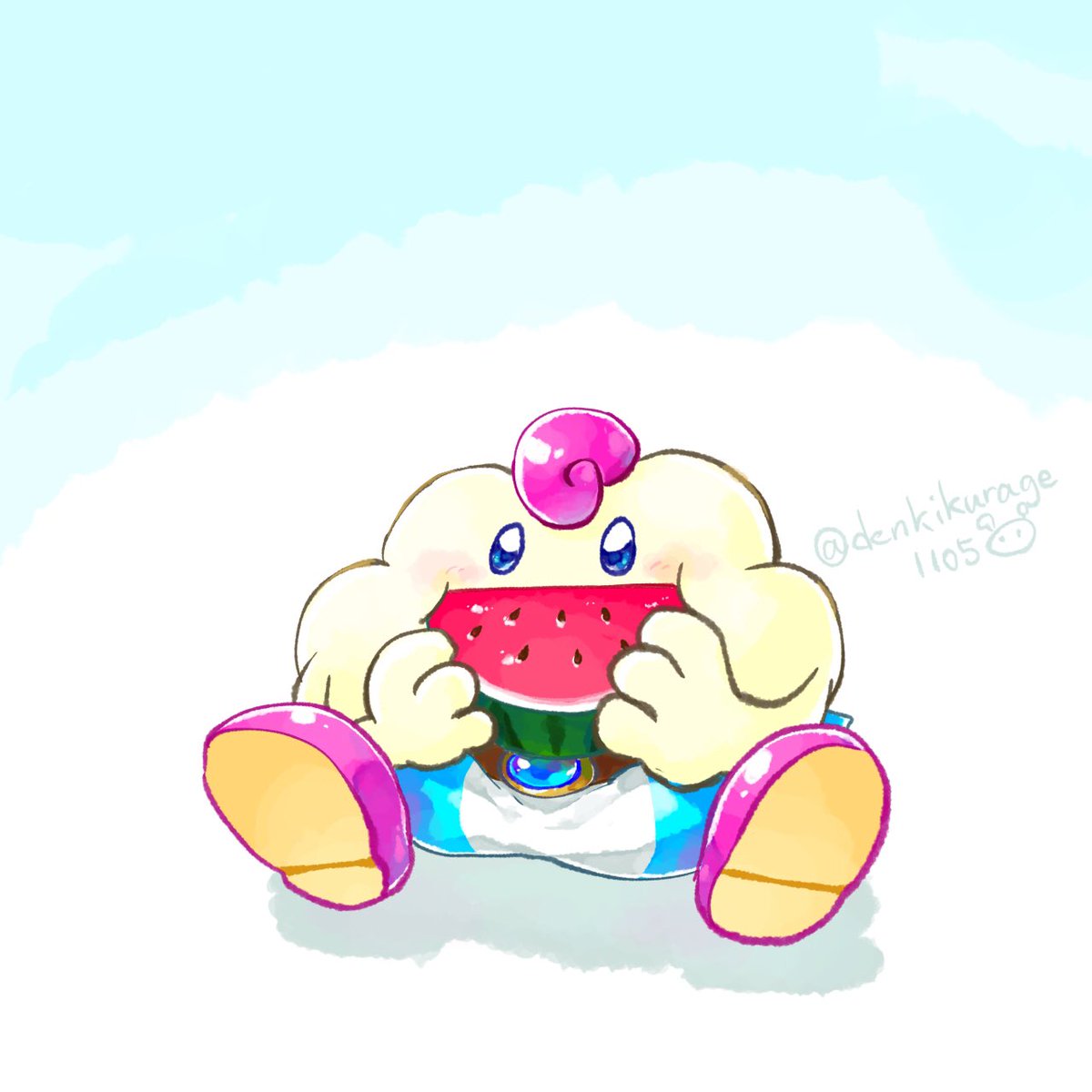 denkikurage1105's tweet photo. 😃🍉 https://t.co/Y56sMUnuUe
