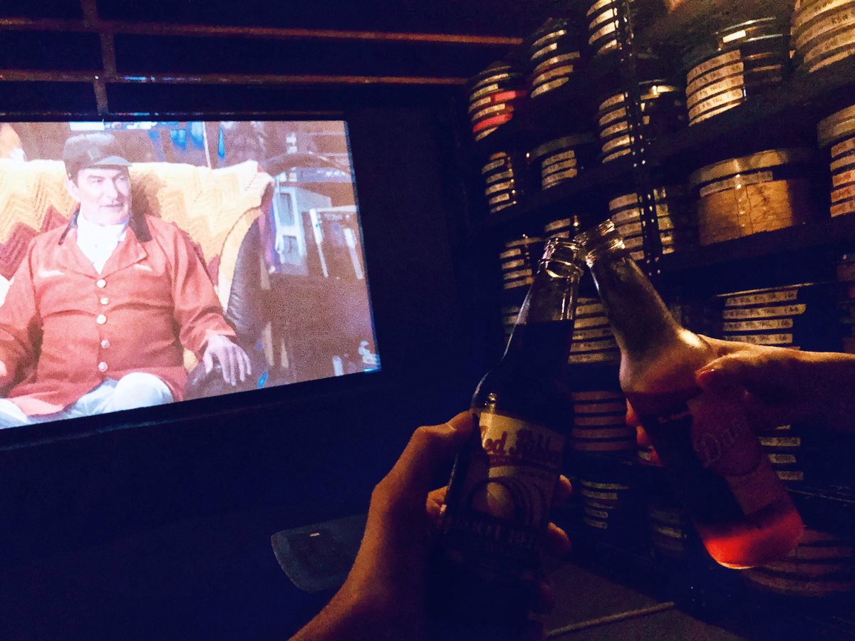BrianDarwas's tweet photo. @Shudder Since it’s such a special occasion we’re allowing digital in our basement screening room tonight.   It’s usually all film down here, 35mm and 16mm. https://t.co/Fcdacx5kQd