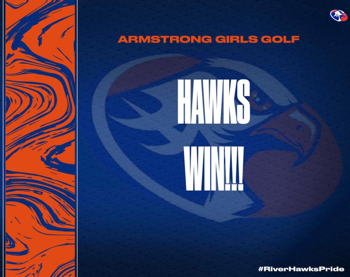 ArmstrongRiverh's tweet photo. The Armstrong Girls golf team strikes again with a 179-203 road win over Norwin in a non-section match! Drew Starr was the medalist with a season low 42, Clara Toy also had a low 44! Autumn Tutak posted a 46 and Mylee Lorigan closed out the scoring with a 47 #RiverHawksPride https://t.co/VFMJaDi8dc
