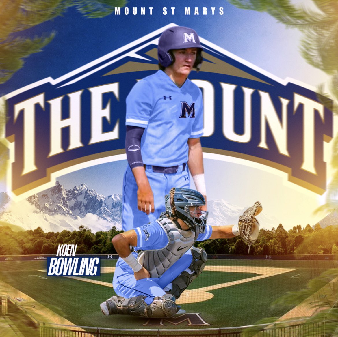 Koen Bowling (@koenbowling) on Twitter photo Extremely excited to announce my commitment to Mount St. Mary's University. Thank you to everyone who has helped me on the way #mountbsb⛰️<a href="/CoachLeoni/">Frank Leoni</a> <a href="/CoachGage_bsb/">Dave Gage</a> <a href="/Mount_BSB/">Mount St. Mary's Baseball</a> <a href="/PDGABASEBALL/">PDG Academy Generals</a> <a href="/calberman35/">Cal Berman</a> Extremely excited to announce my commitment to Mount St. Mary's University. Thank you to everyone who has helped me on the way #mountbsb⛰️<a href="/CoachLeoni/">Frank Leoni</a> <a href="/CoachGage_bsb/">Dave Gage</a> <a href="/Mount_BSB/">Mount St. Mary's Baseball</a> <a href="/PDGABASEBALL/">PDG Academy Generals</a> <a href="/calberman35/">Cal Berman</a>