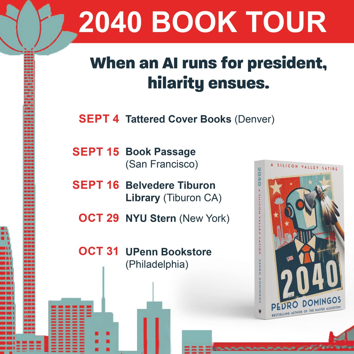 pmddomingos's tweet photo. Announcing the https://t.co/9u8FVdRvhj book tour! Current dates: https://t.co/XA0cdY3rRp