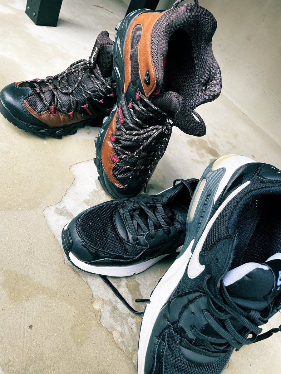 Raid_cha's tweet image. 朝練終了☑️

仕事と遊びをキレイキレイ🎵

#airmax
#NIKE
#セイバーII
#columbia