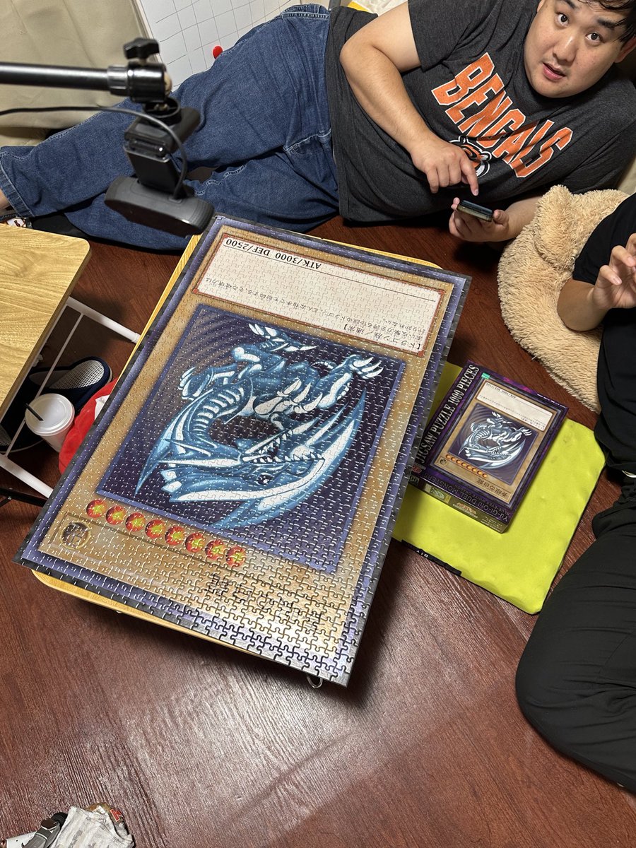 青眼の白龍(ブルーアイズ・ホワイト・ドラゴン)パズル完成するまで生