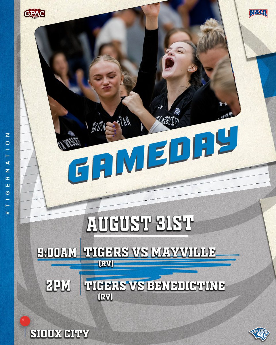 Two games left in the Siouxland Invitational. Good luck Tigers! #bleedblue
📺url.us.m.mimecastprotect.com/s/j_WzCo20ZKcD…