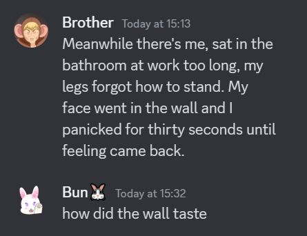 BunOxO's tweet photo. a normal conversation between siblings https://t.co/yfWeD08Yfi