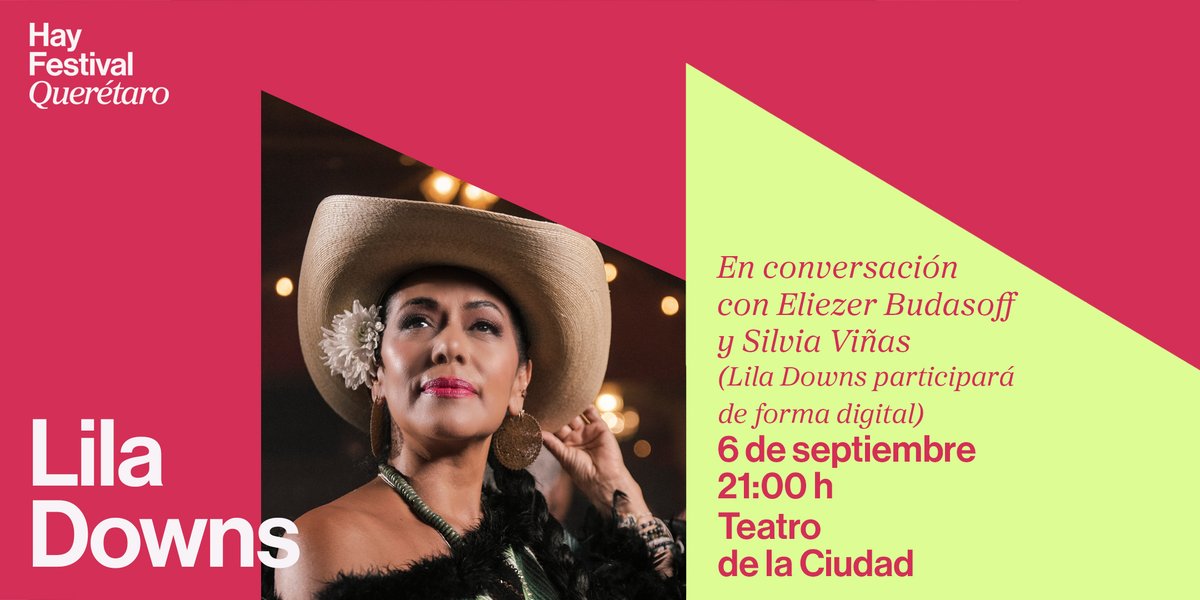 Hay Festival Esp (@hayfestival_esp) on Twitter photo 🎙️Descubre la experiencia de <a href="/elhilopodcast/">El hilo</a> en #HayQuerétaro24 con <a href="/ebudasoff/">Eliezer Budasoff</a> y <a href="/silviavinas/">Silvia Viñas</a>.
Grabarán un episodio en conversación con la compositora y artista mexicoamericana <a href="/liladowns/">Lila Downs</a>
(participará de forma digital en este evento).
🎟️Boletos disponibles en: 🎙️Descubre la experiencia de <a href="/elhilopodcast/">El hilo</a> en #HayQuerétaro24 con <a href="/ebudasoff/">Eliezer Budasoff</a> y <a href="/silviavinas/">Silvia Viñas</a>.
Grabarán un episodio en conversación con la compositora y artista mexicoamericana <a href="/liladowns/">Lila Downs</a>
(participará de forma digital en este evento).
🎟️Boletos disponibles en: