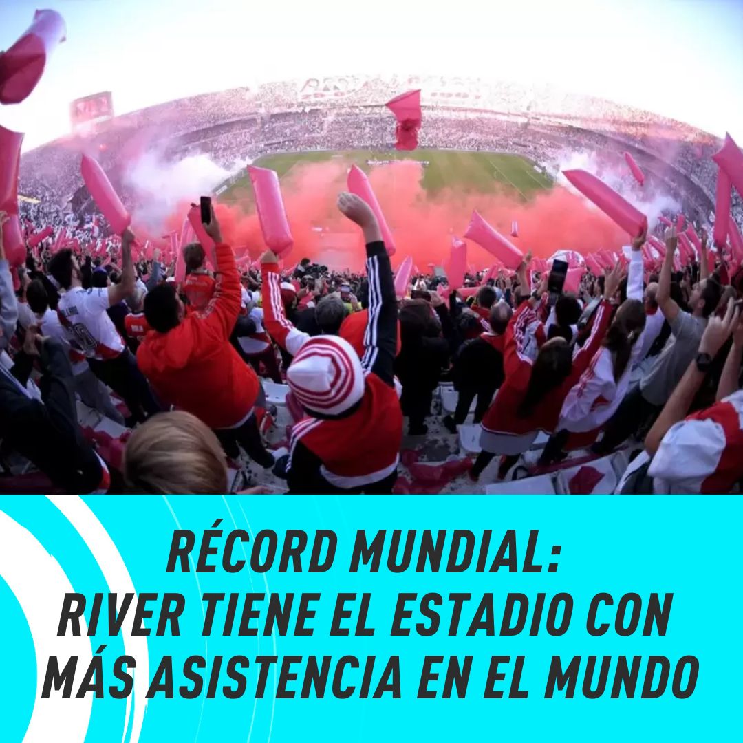 radiolared's tweet photo. ⚽ Según el medio Transfermarkt, el estadio de River está en el puesto número 1 en asistencia, arriba de Borussia Dortmund, Real Madrid, Inter y Manchester United.

A su vez, es el segundo club del planeta con más socios, con 350.000, solo superado por el Bayern Munich. https://t.co/Zt0GV7OI17