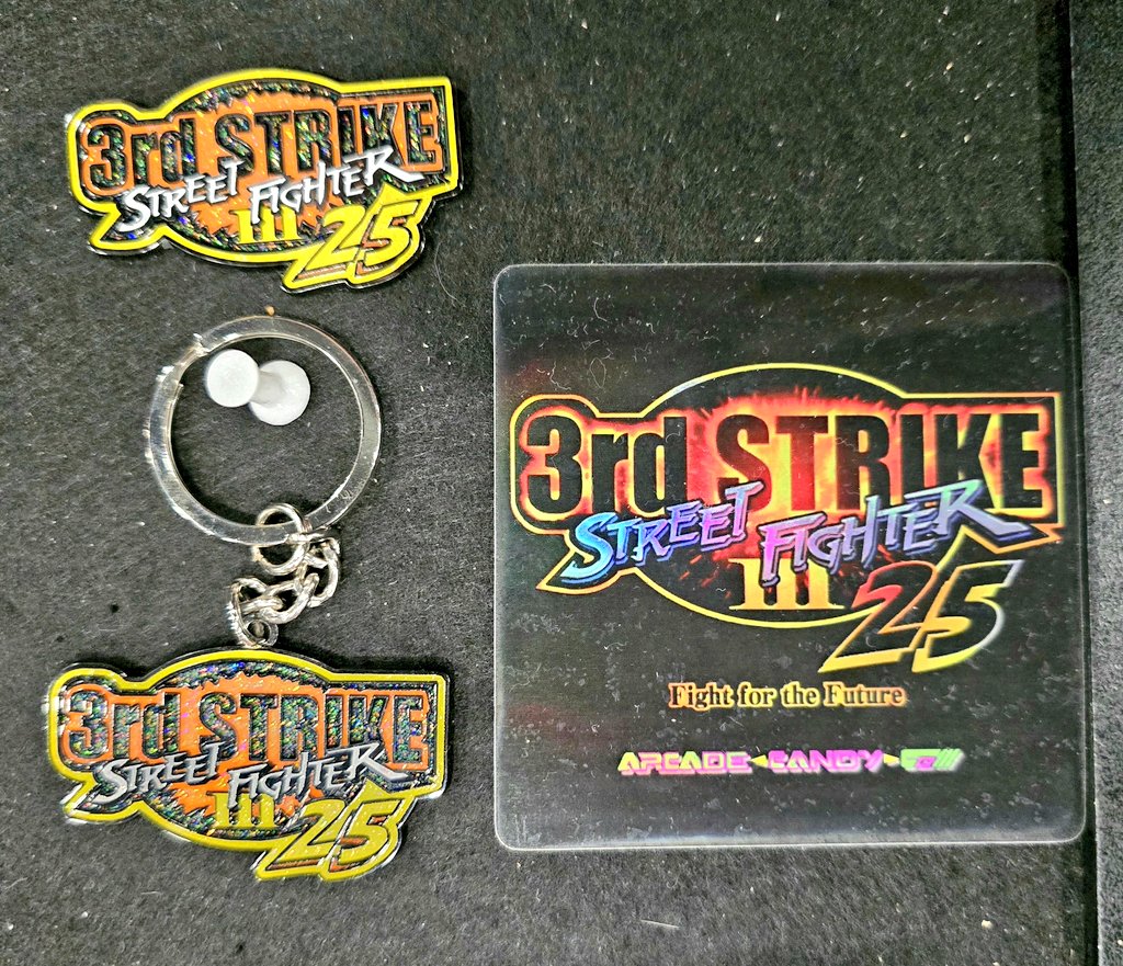 arcadecandyco's tweet photo. Officially restocked our 3rd Strike 25th Anni. T-Shirt in sizes XL, 2XL & 3XL! Limited #'s + our new adjustable Hat! (while supplies last) GO! Last batch sold out, don't wait!🫡 #3rdstrike25 @JWonggg @ArcadePosting @MattMcMuscles @maximilian_
Store Link⬇️
https://t.co/8ZCyrLAx4x https://t.co/uiRDwWs7IT