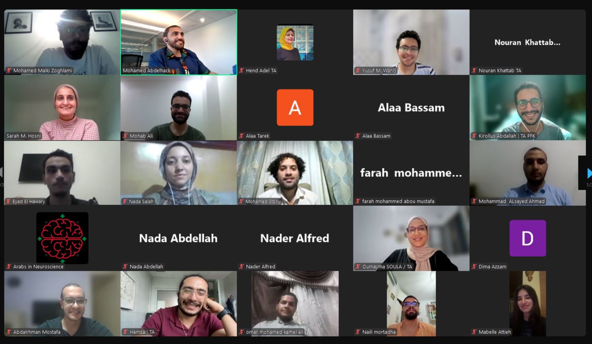 ArabsInNeuro's tweet photo. All the feels on the final day of #ArabCompNeuro24 ๐ฅฐ
Students showcased their great work on the final presentations and we talked about the future ahead of all of us โค๐๐ค๐ค https://t.co/s5axqVfQha