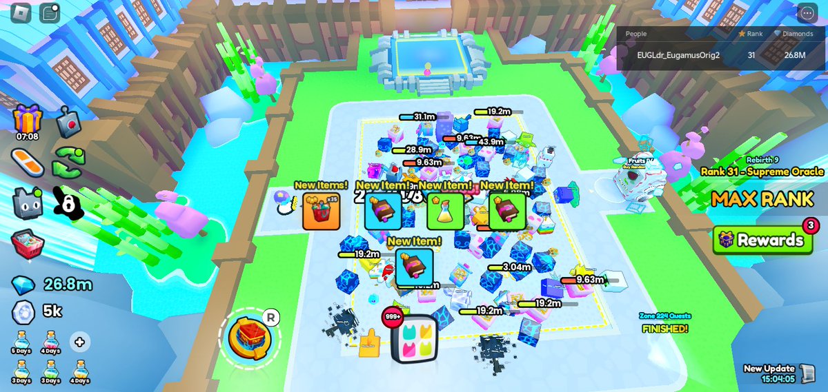 EugamusOrig2's tweet photo. We did it Daddy!!! All #MaxRank for your three #EugamusOrig accounts! Yay!!! 🙌 🙌🙌

#theignatius1225
#EUG
#EUG2
#PetSimulator99
#ROBLOX 
#BIGgames
@BuildIntoGames https://t.co/uq66geO6fY