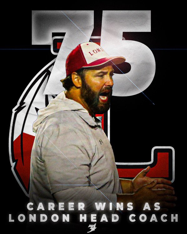 London_RaiderFB's tweet photo. With tonight’s 42-0 win, Coach Cut has accomplished his 75th win at London High School. Congrats Coach‼️ #ALLIN https://t.co/M106WIbx5D
