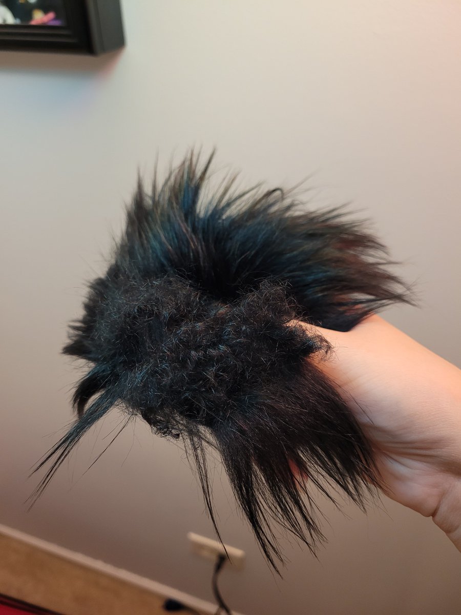 Curling faux fur test was a success! I'm beyond excited for this project