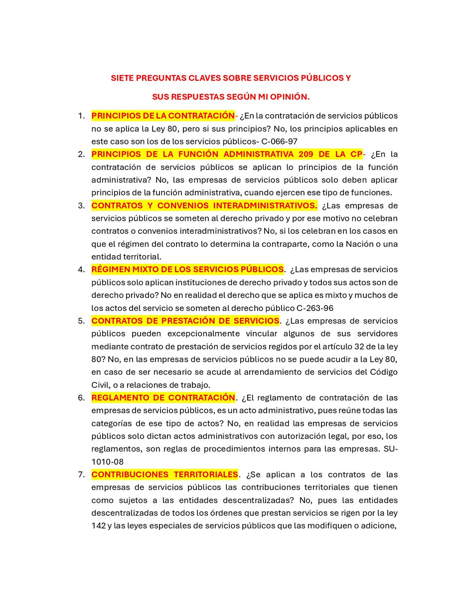 carlosateho's tweet photo. Preguntas que a veces se hacen los asesores jurídicos de las empresas de servicios públicos y sobre las que es necesario hacer una reflexión a fondo. https://t.co/mrGSRfbNDO